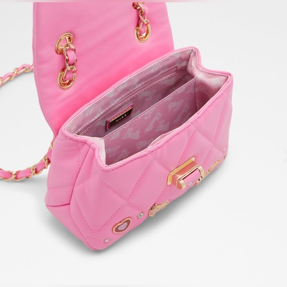 BARBIEQCROSS Barbie x Aldo pink charm crossbody - Picture 4 of 7